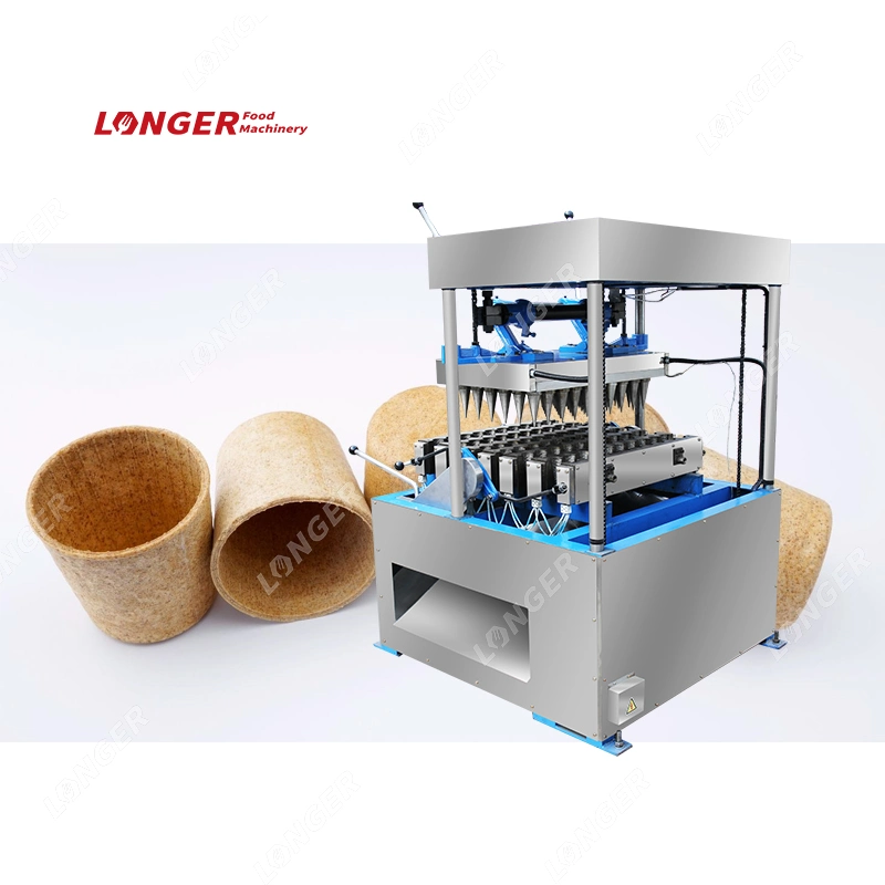 Biscuit Cup Maker Equipment Edible Wafer Coffee Cups Making Machine