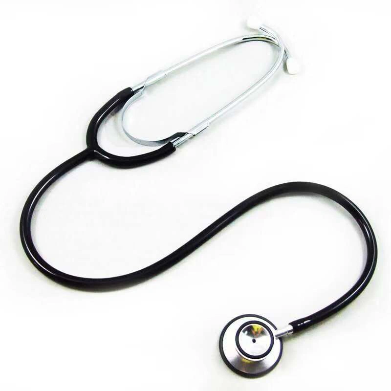 Hospital Use Stainless Steel Dual Head Ultrasound Echometer Heart Stethoscope for Doctor