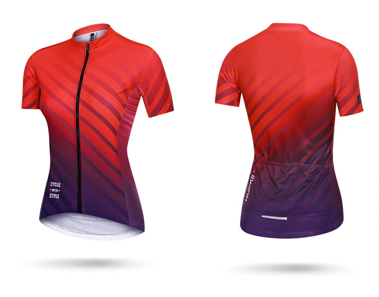 Custom Breathable Quick Dry Sublimation Short Sleeve Cycling Wear Coolmax Mesh Cycling Shirt