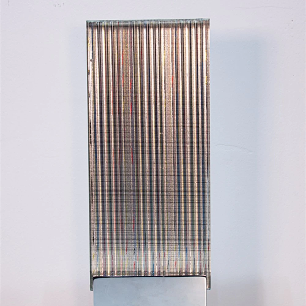 6mm-19mm fundido gris laminado Estampados en relieve la decoración de Arte de vidrio para decoración de pared (MR-SJ-2004)