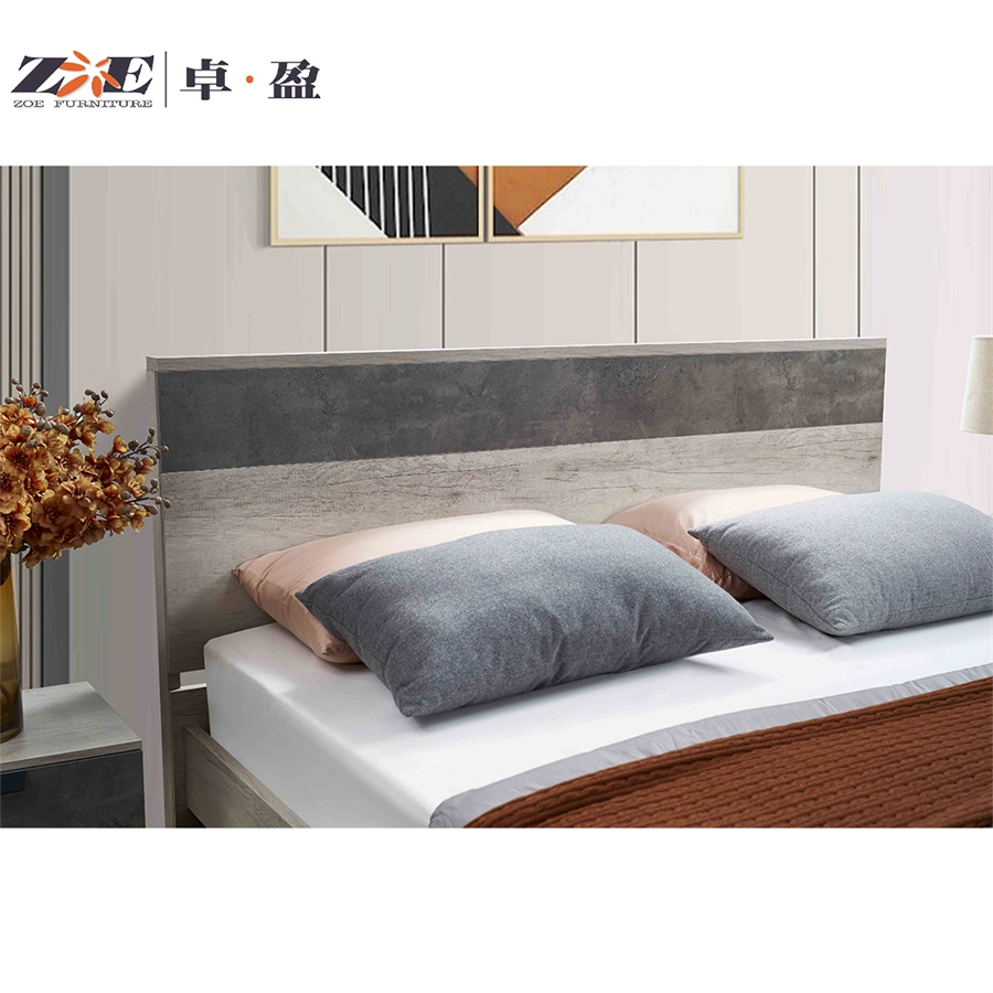 Factory Hot Sale Home Living Hotel Bedroom Furniture Solid Wooden Beds