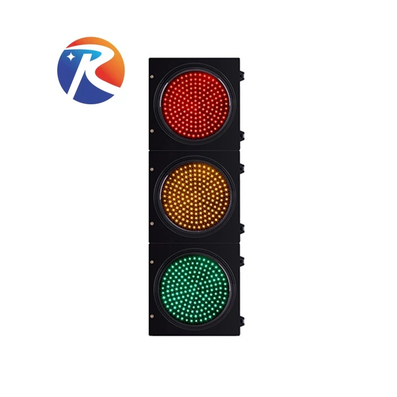 All in One Design Power Supply Red Yellow and Green Pedestrian Traffic Signal Light