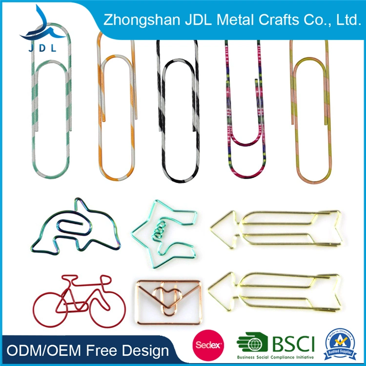 Wholesale/Supplier Custom Spring Size Metal Bookmark Steel Paper Clip Promotional (promotion) Gift