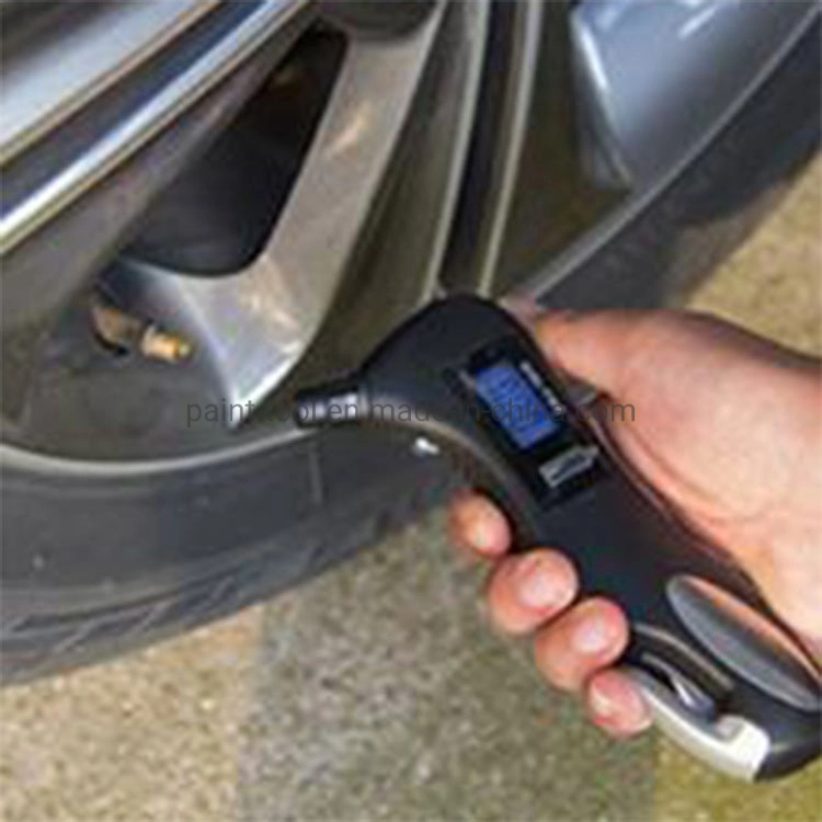 Manómetro digital da pressão do ar dos pneus, Auto emergência multifunções 5 em 1 Ferramenta