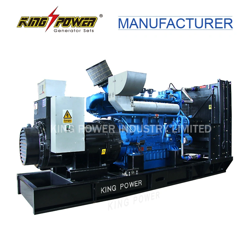 Prime Powe1200kVA Yuchai Weichai 380V220V Portable Silent Open Type Diesel Generator