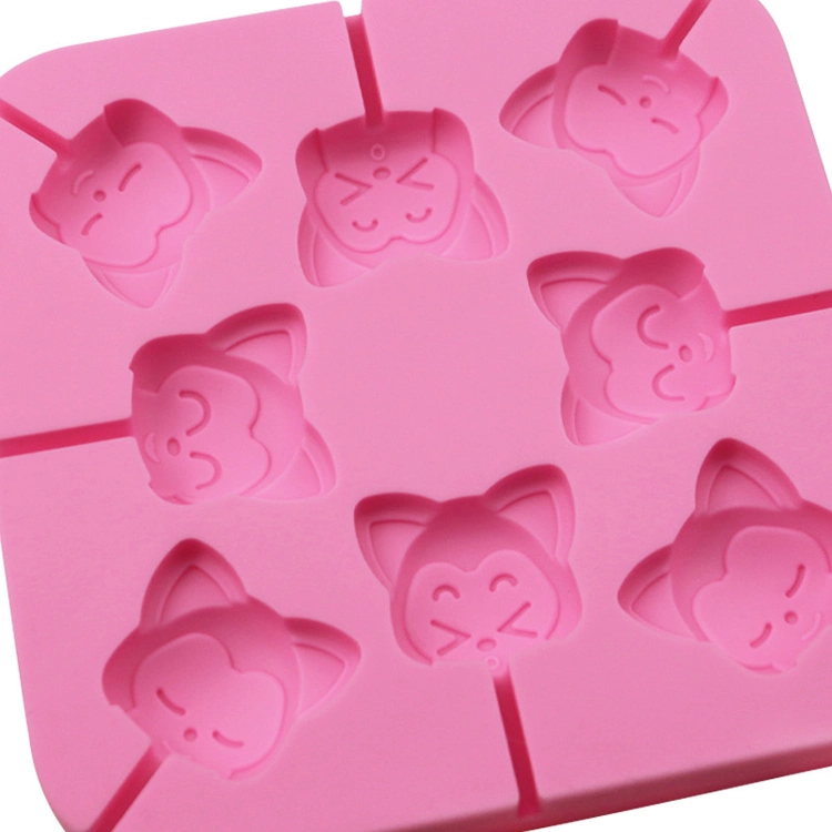 Cute Cartoon Characters Shape Silicone Mold Lollipop Creative Chocolate Tool for Cake Decoration