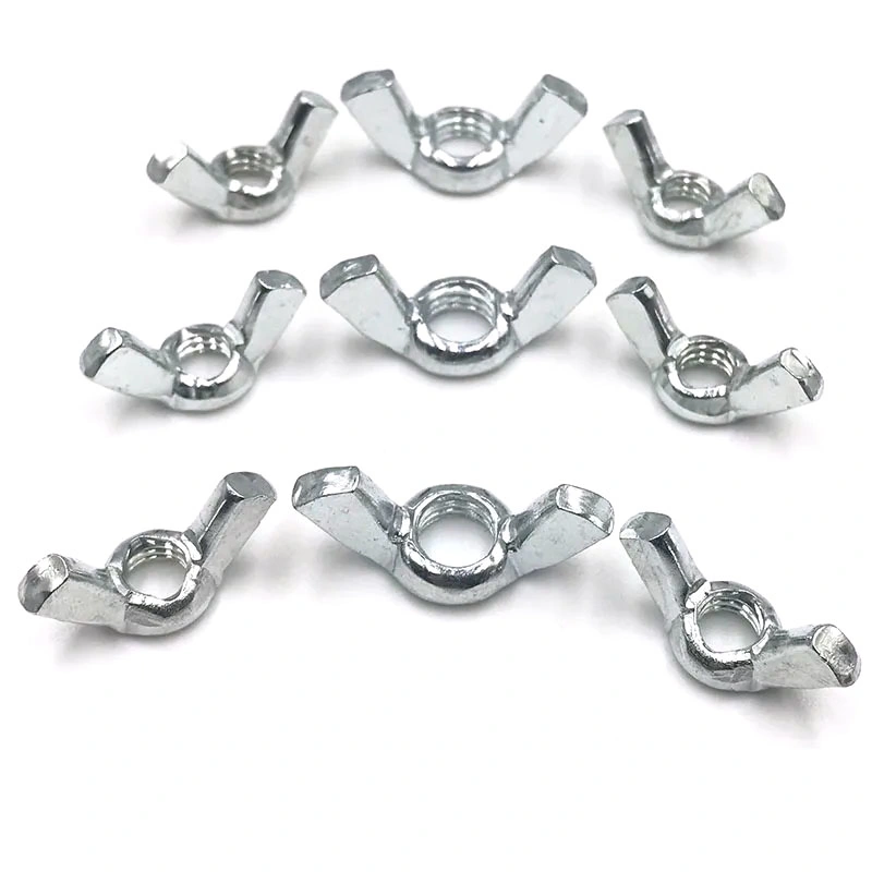 Wholesale/Supplier Supply of Stamped Iron Butterfly Nut Butterfly Nut Ingot Nut Plated with White Zinc Q235