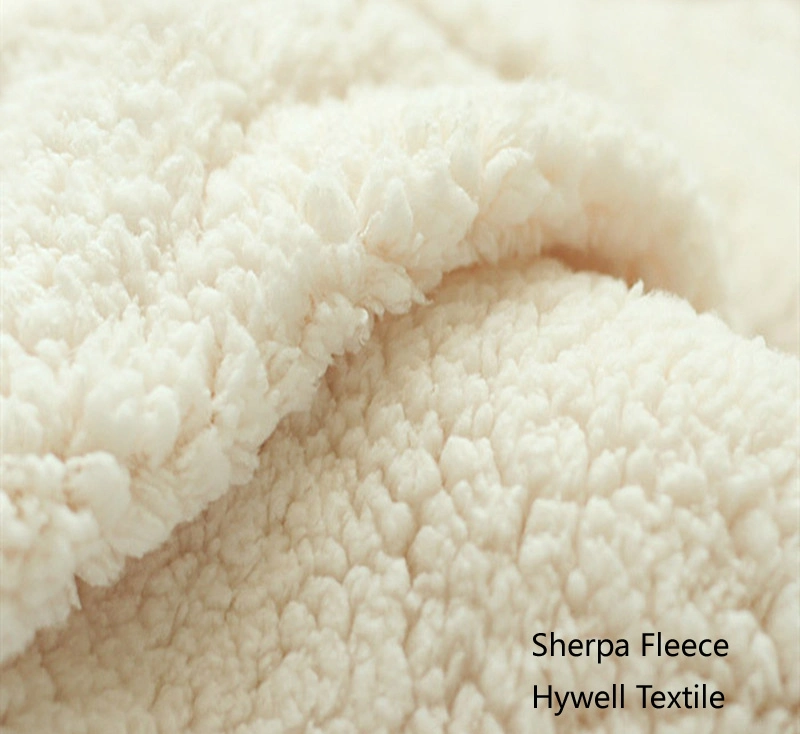 Polyester Sherpa Fleece Fabric Textile