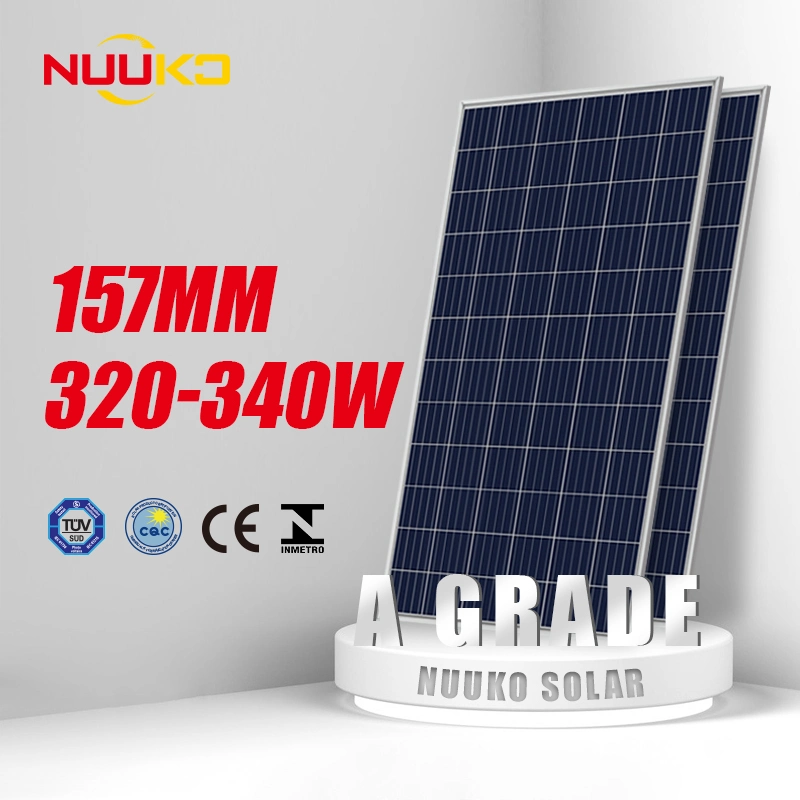 Nuuko Best Price 320W 325W 330W 335W 340W Polycrystalline Solar Module for Solar Power System A Grade for Solar Power System and Home Roof