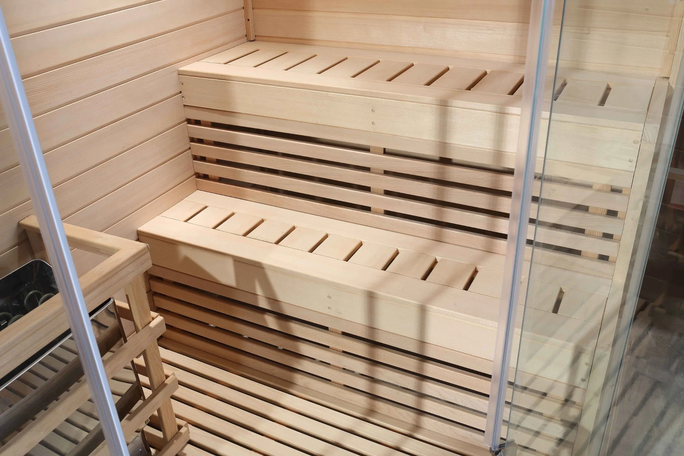 Vente directe du fabricant - Utilisation domestique - Sauna infrarouge sec et hammam pour 2 personnes.