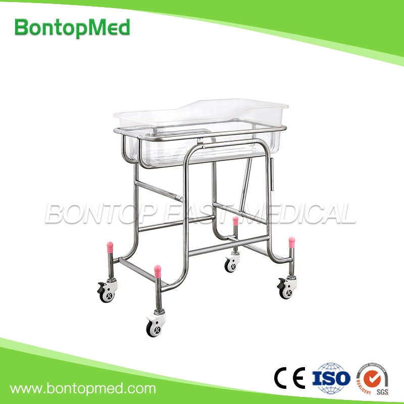 Hospital Medical Stainless Steel Infant Neonatal Baby Cribs Bed