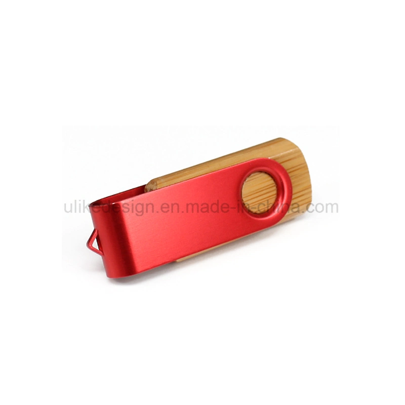 Promotional Swivel Customized USB Flash Drive/Pen Drive Wooden and Metal USB Pen Drive/USB Disk/USB Pen Stick