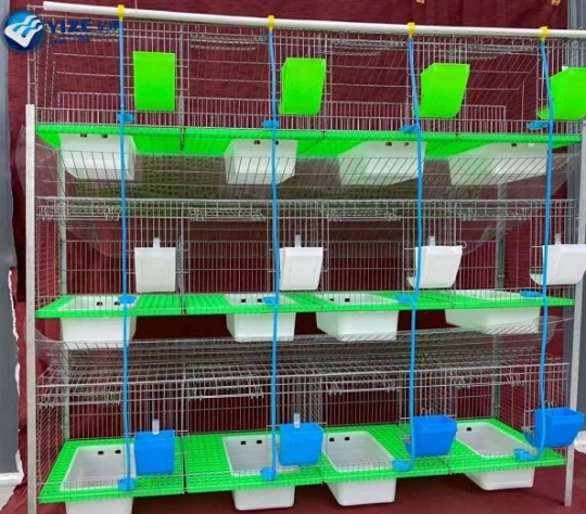 Le fil en acier d'étagères Cube petites cages des animaux en plastique des hamsters de lapin Lapin