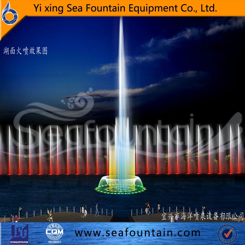 LED Light Decorative Seafountain Design Lake Floating Fountain