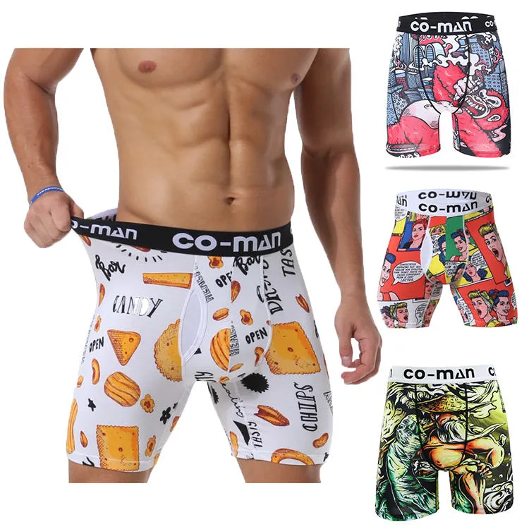 Wholesale 95 Cotton 5 Spandex Boxer for Men Underwear Men's Boxer Briefs