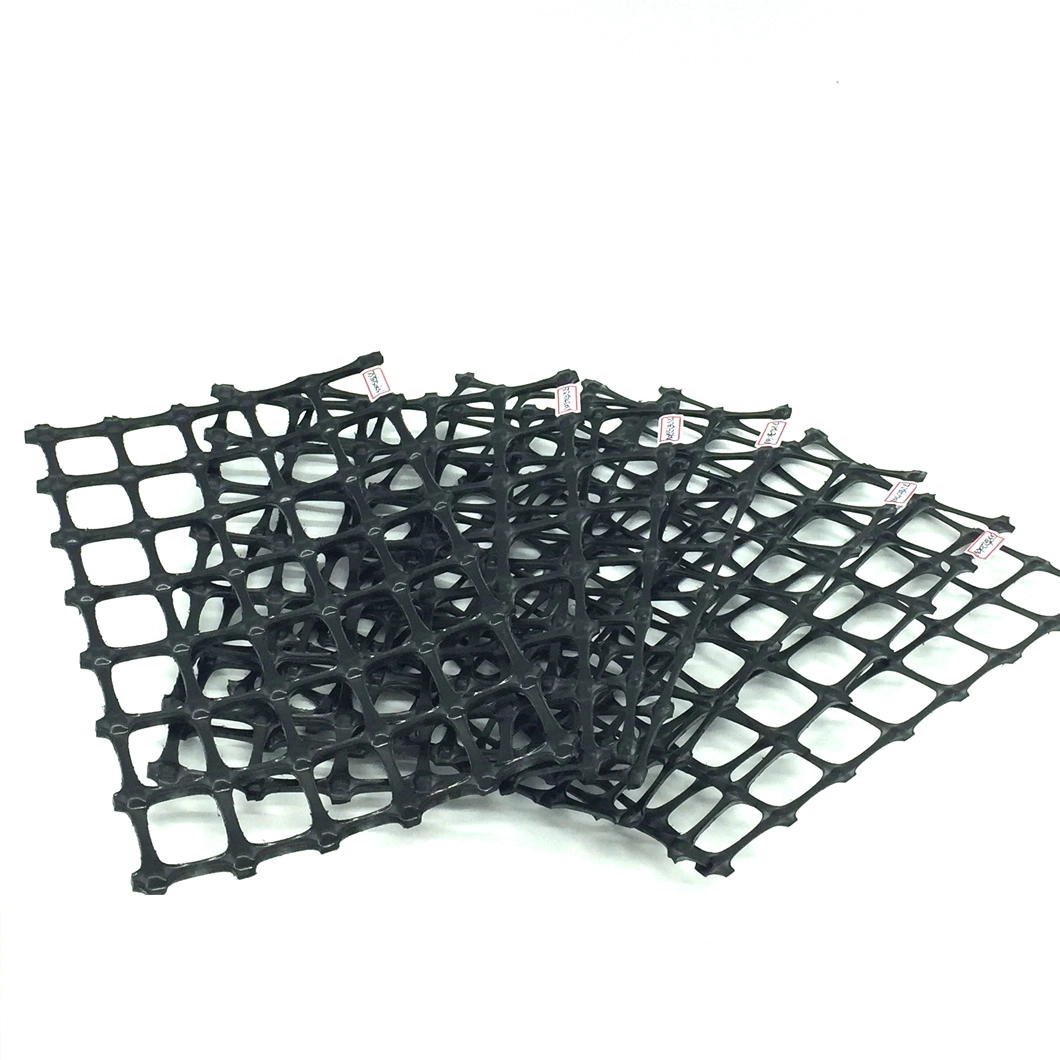 PP plástico Biaxial Geogrid plástico de polipropileno Tgsg 40-40 Biaxial de reforço de estrada Geogrid Geosinthetics solo macio base de estrada que retém Wall Slope Protection