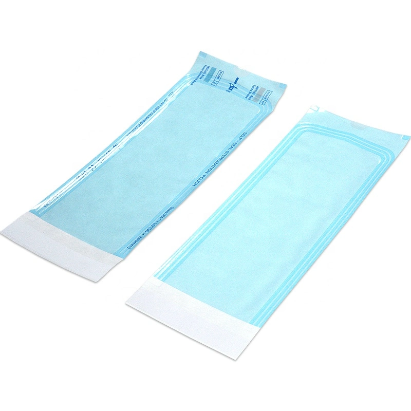 Medical Consumables Head Sealing Disposable Medical Supplies Autoclave Sterilized Paper Pouch Gusseted for Surgical Instruments