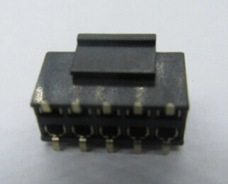 Conector hembra 2,54mm, 10pin, Flash de oro SMT con tapa