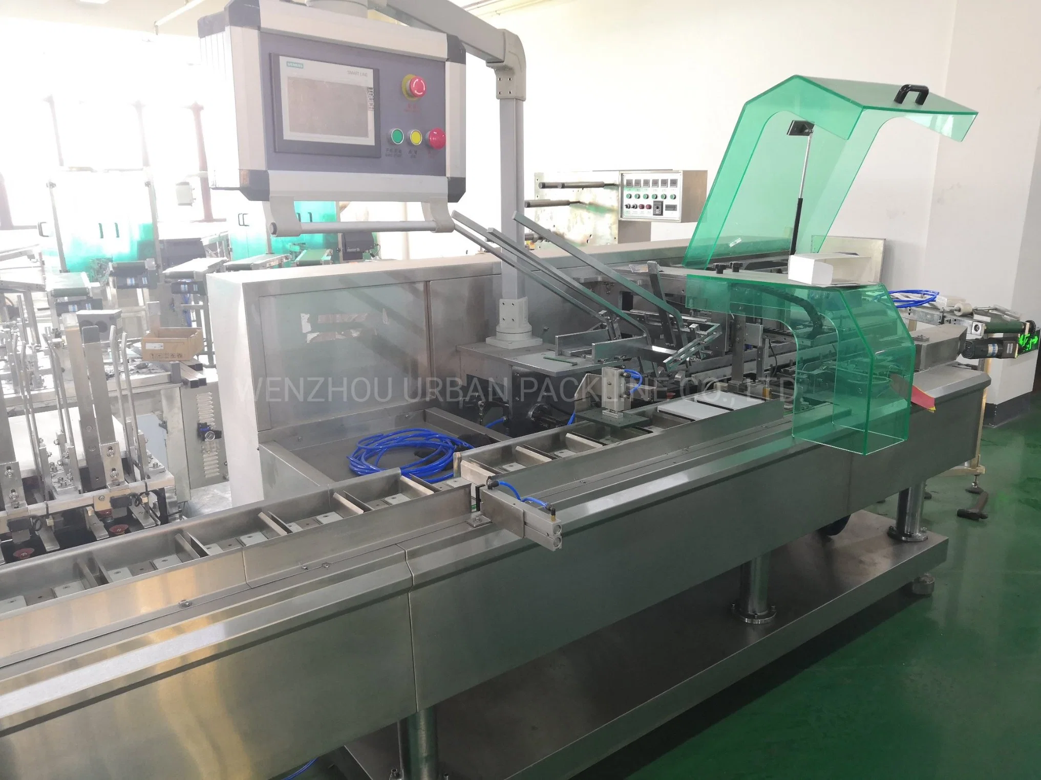 Automatic Flow Cartoning Box Packing Packaging Machine for Cosmetic Tube/Facial Cream/Mask/Bottle/Gloves/Tea Bag/Sachet/Soap/Chocolate Cookies