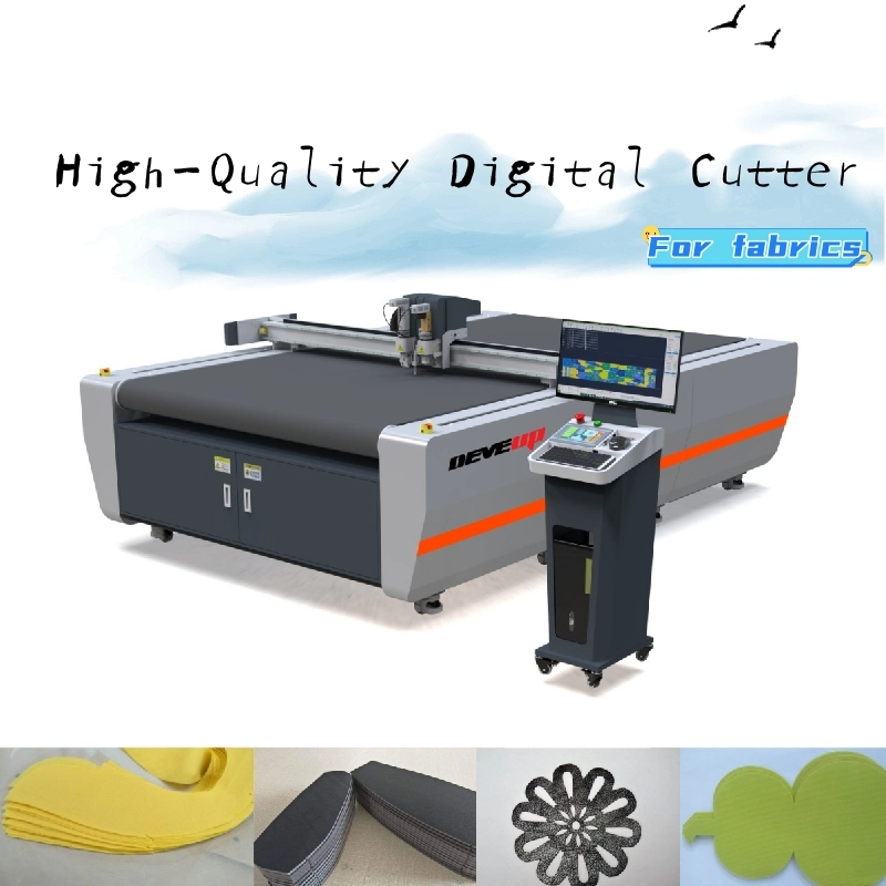 Oscillating Knife Blade CNC Digital Plotter Cutting Machine for Neoprene Fabric Carbon Fiber Fiberglass Prepreg Cloth Composite Leather Shoe Textile