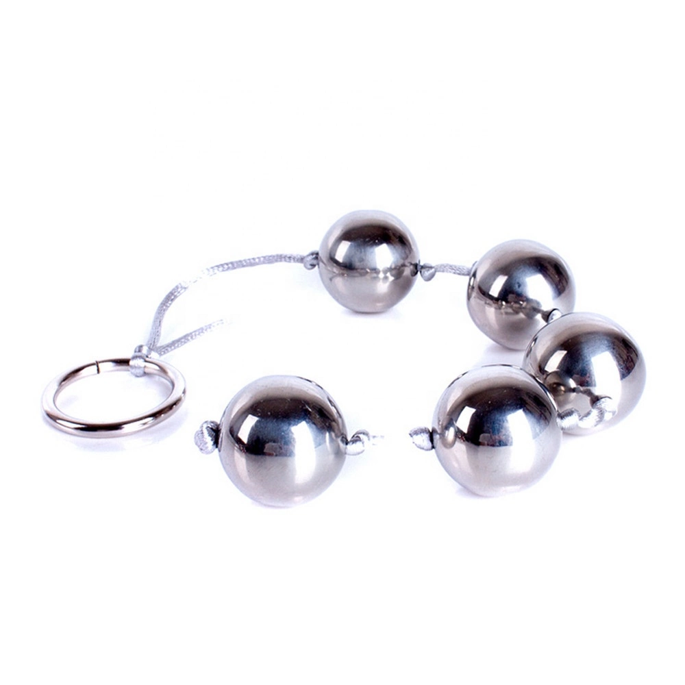 Les fabricants de jouets sexuels 5 balles Anal perles de verre, métal Butt Plug Anal Plug Produits pour adultes sexy