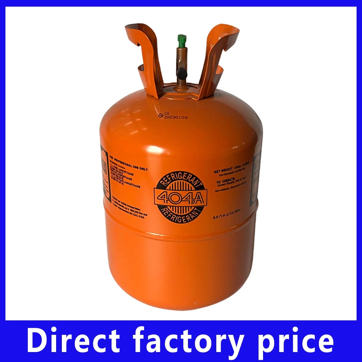 CE Stainless Steel 13.6kg/30lbs Disposable Gas Cylinder with Refrigerant Gas R404 99.93% Purity at Direct Factory Price