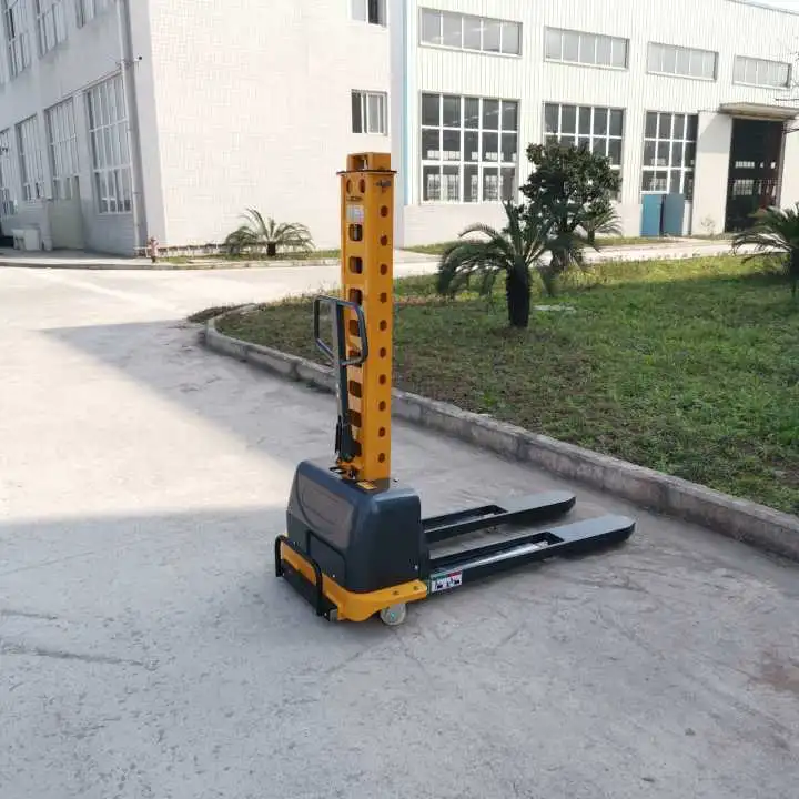 Light Weight Hydraulic Electric Portable Self Loading Pallet Lift Stacker