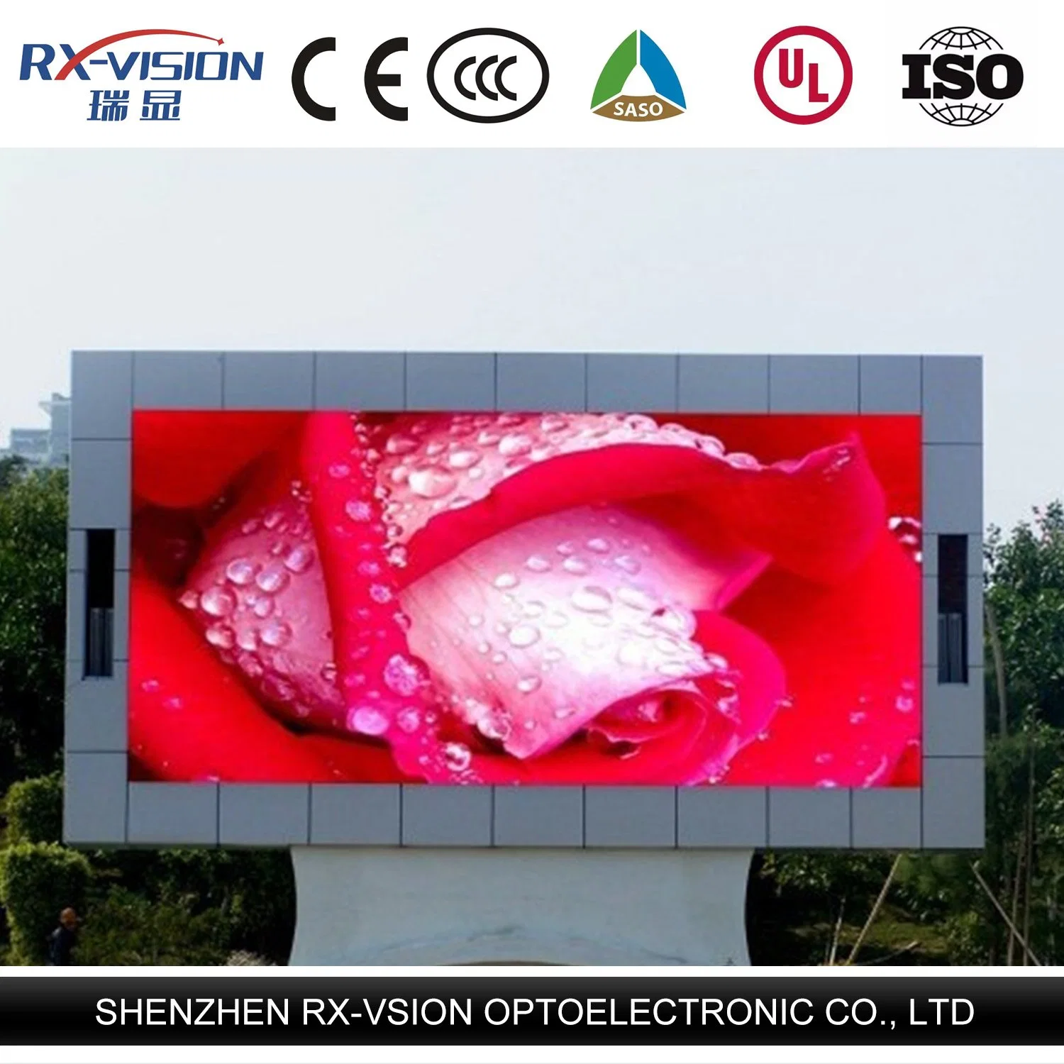 Full Color P10 P8 P16 Outdoor LED Display Big TV Advertising Screen