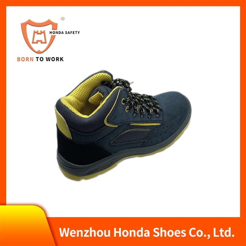 High Cut Leather Upper Steel Toe for Acid Alkali Resistance Safety Shoes