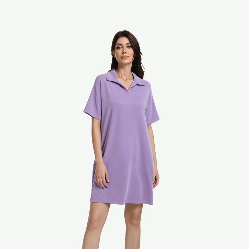 Elegante camisones de plumón a medida Mayorista/Proveedors ropa de dormir de manga corta para Mujeres