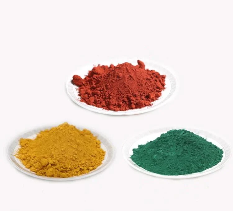 Colorful Pigment Iron Oxide Yellow 313 and Iron Oxide Red 130 for Concrete Bricks and Paint