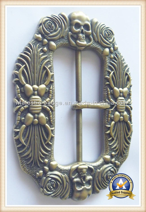 3D Customized Zinc Die Cast Antique Plating Metal Buckle