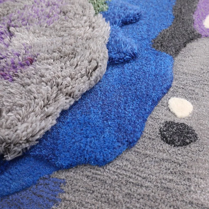 Kinderzimmer Teppiche Teppiche Boden Teppiche Lila Shaggy Teppich Gras