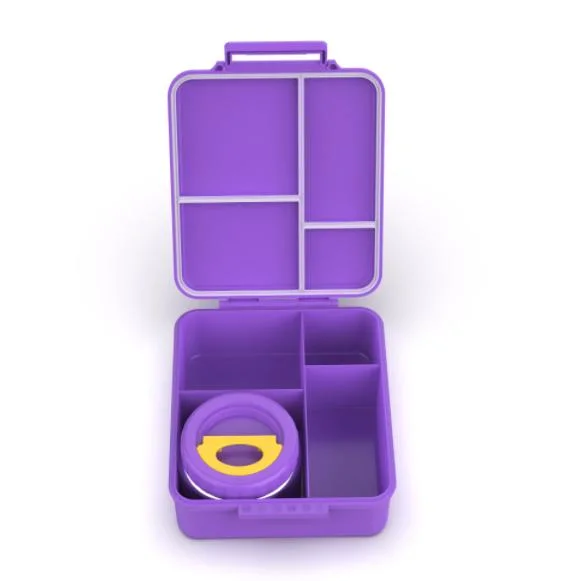 Aohea Plastic Lunchbox Leak-Proof Lunch Bento Box Kit for Adults&Kids