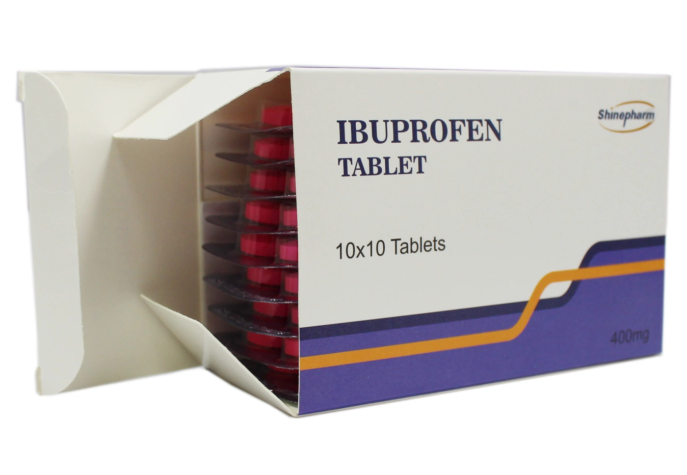 O ibuprofeno comprimidos, antitérmicos e analgésicos Anti-Inflammatory drogas, 400mg, 10*10' S/caixa