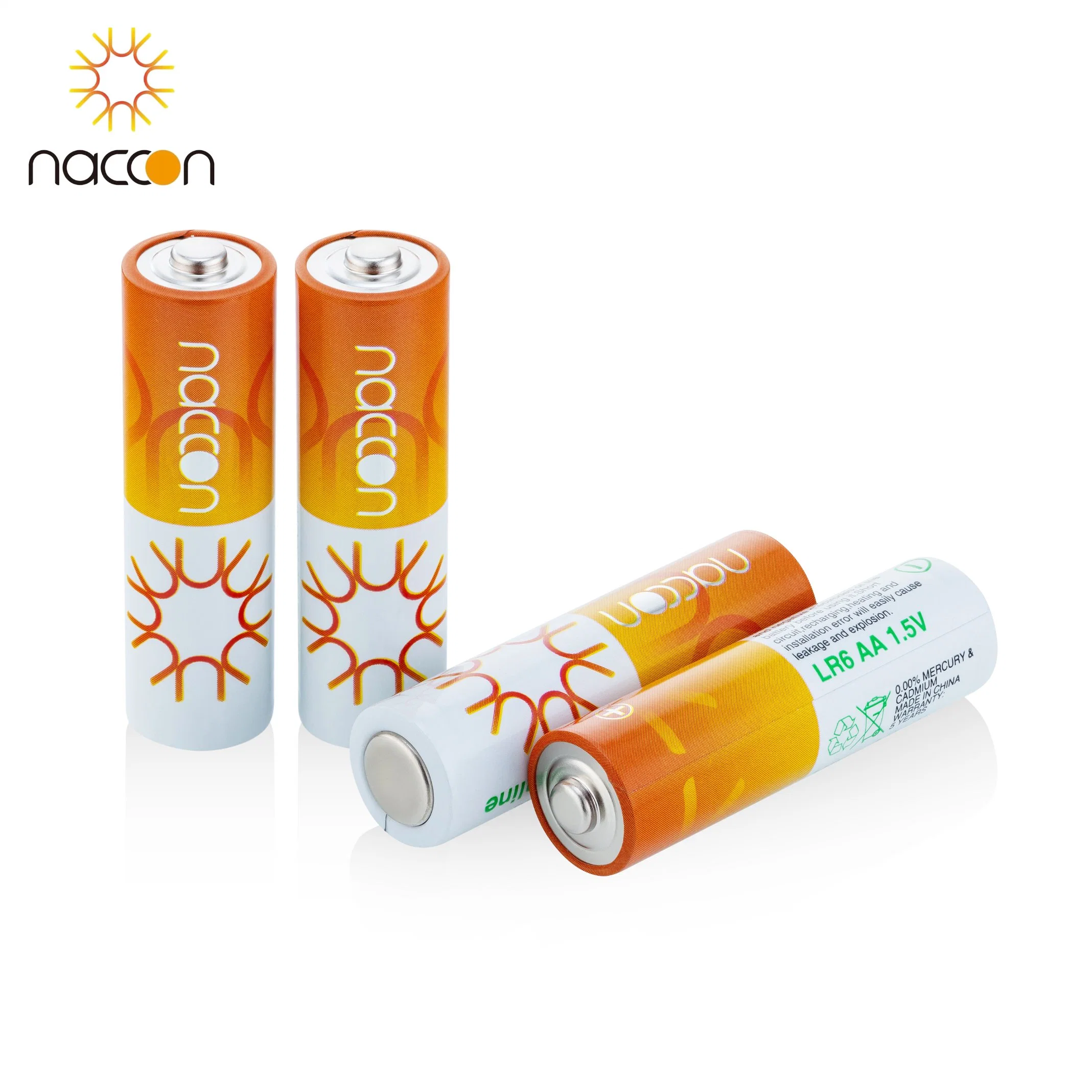 Naccon Лучшая продажа Ultra Alkaline LR6 AA 1,5 в, первичная сухая Батареи для утилизации