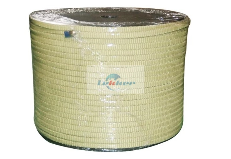 Various Sizes of Kevlar Rope, Kevlar Aramid Rope, Heat Resistance Aramid Fiber Roller Rope, Glass Tempering Furnace Roller Kevlar Rope