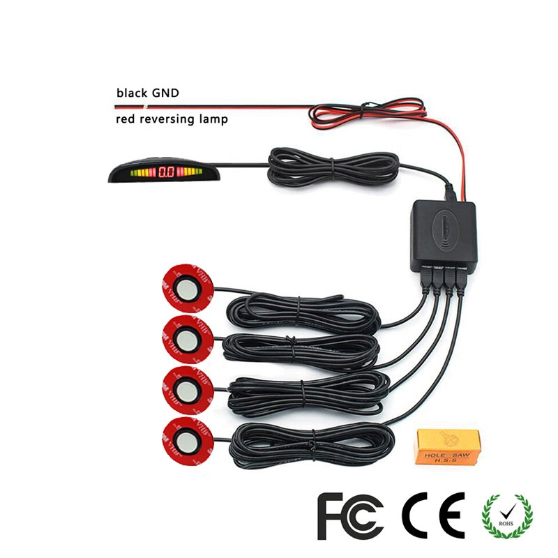Sistema de orientação de estacionamento Sensor de estacionamento dianteiro do veículo com visor LED
