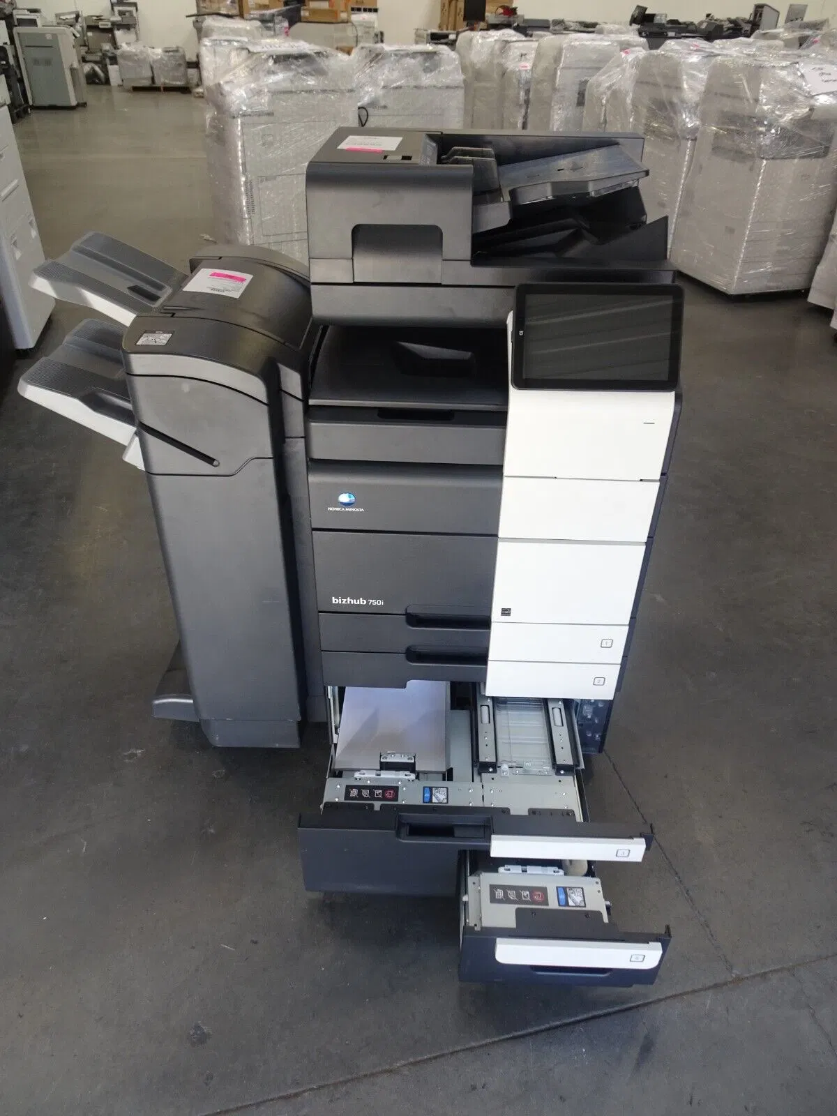 Konica Minolta Bizhub 750I Copier Printer Scanner - Only 104K Copies - 75 Ppm