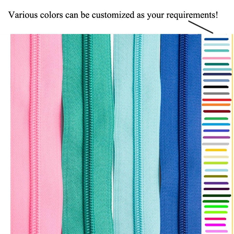 Hot Sale Wholesale/Supplier Open-End Colorful Tape Metal Zippers Customizable Zipper