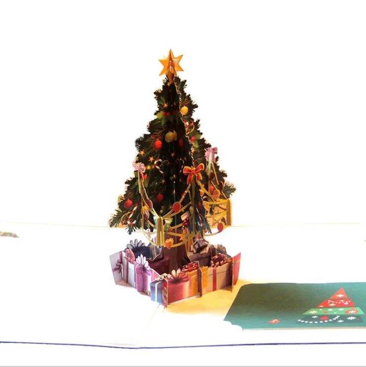 Recordable Handmade Teacher's Day Birthday Christmas 3D Postcard Pop up Greeting Card Printing