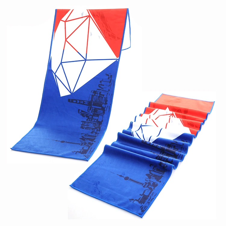 Sublimation Portable Magic Sports Towels, Bespoke Printed Fast Drying Instant Absorbent Microfiber Towel for Outdoor Camping Bath Beach Gym Yoga Fitness