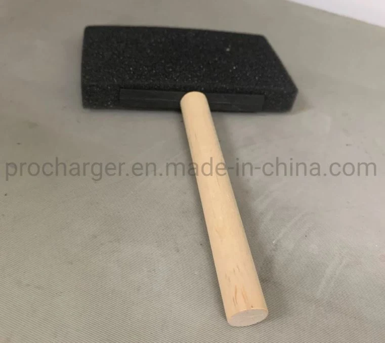 Factory Price 4" Foam Paint Brush with Wooden or Plastic Handle