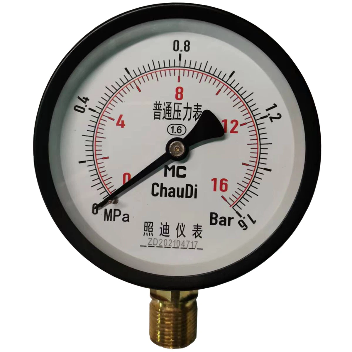 4 Inch 100mm Pointer Display Bourdon Tube Pressure Gauge