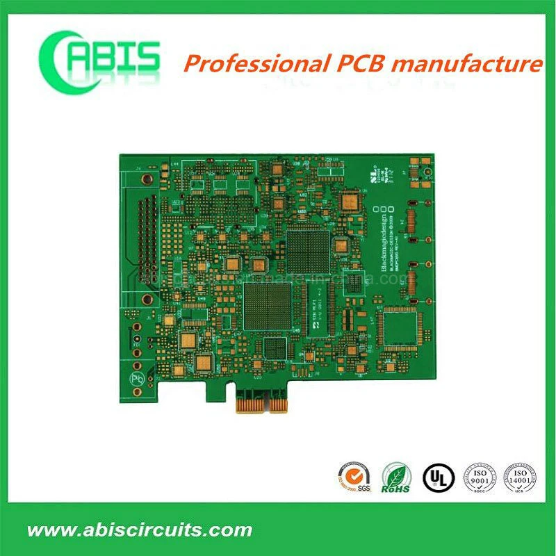 Disque de l'or PCB avec carte de circuit imprimé multicouche aveugle et enterré Vias