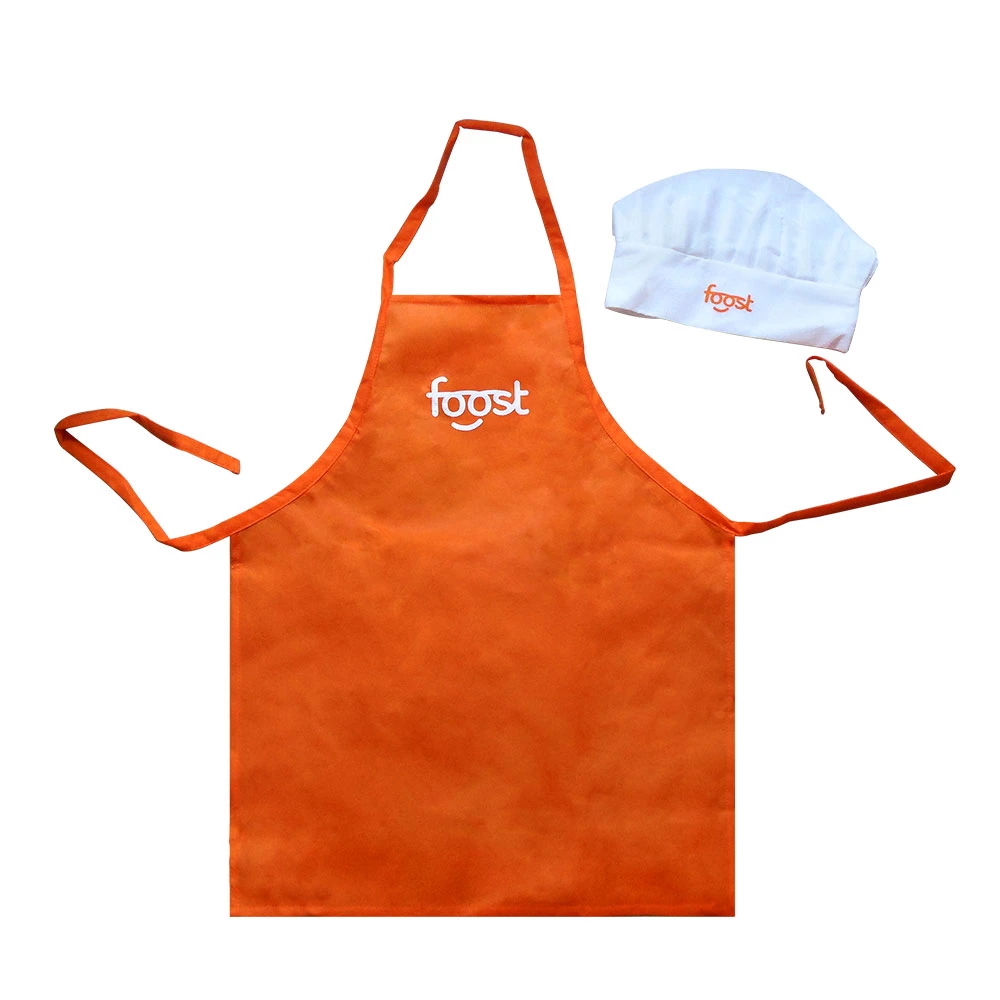 Custom Kids Apron Custom Logo Chef Hat Customized Kids Apron Set