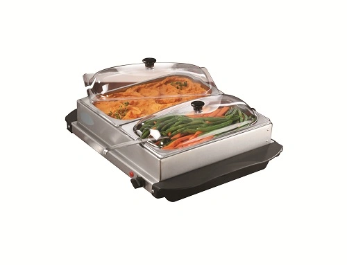 Deux bacs sous forme de buffet à 1.5Qt chaque support ETL et GS serveur sous forme de buffet chaud