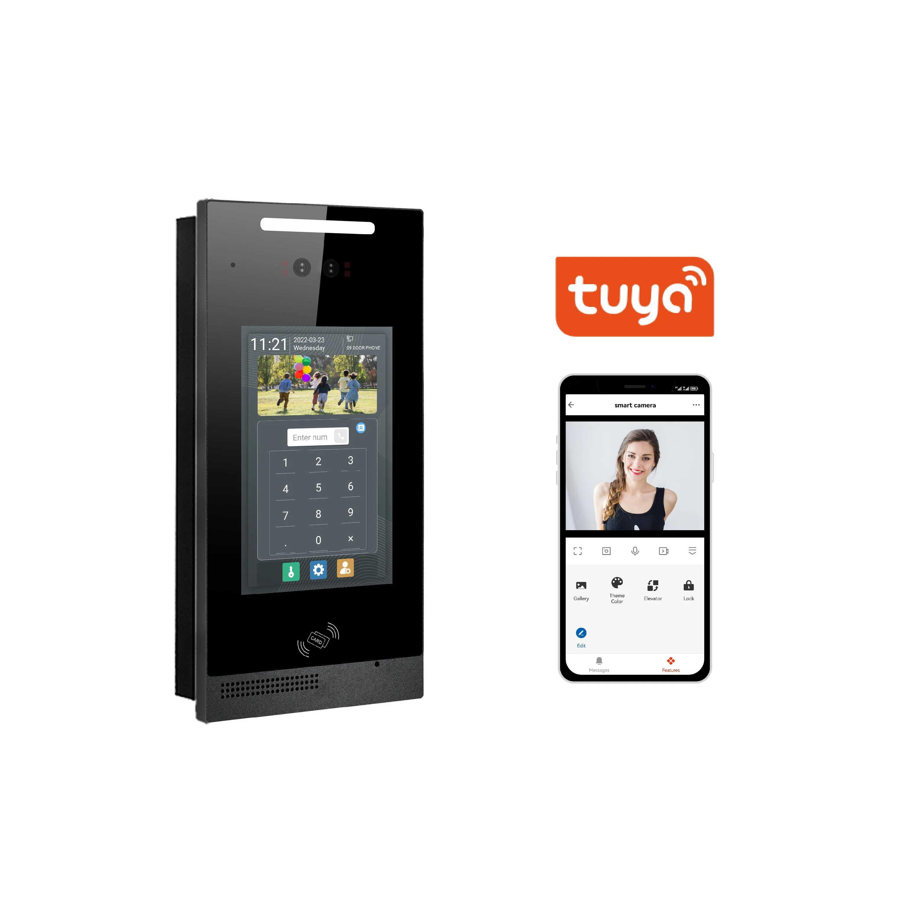 IP Video Türtelefon Android Intercom Zutrittskontrollsystem