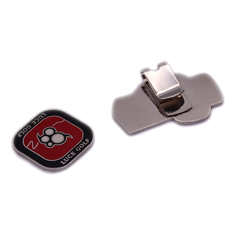 fait sur mesure - promotion sur le matériel personnalisé du fabricant d'accessoires de golf plaqués argent Cadeau Bespoke émail Métal Mercedes Benz logo badge Hat clip Et marqueur à billes