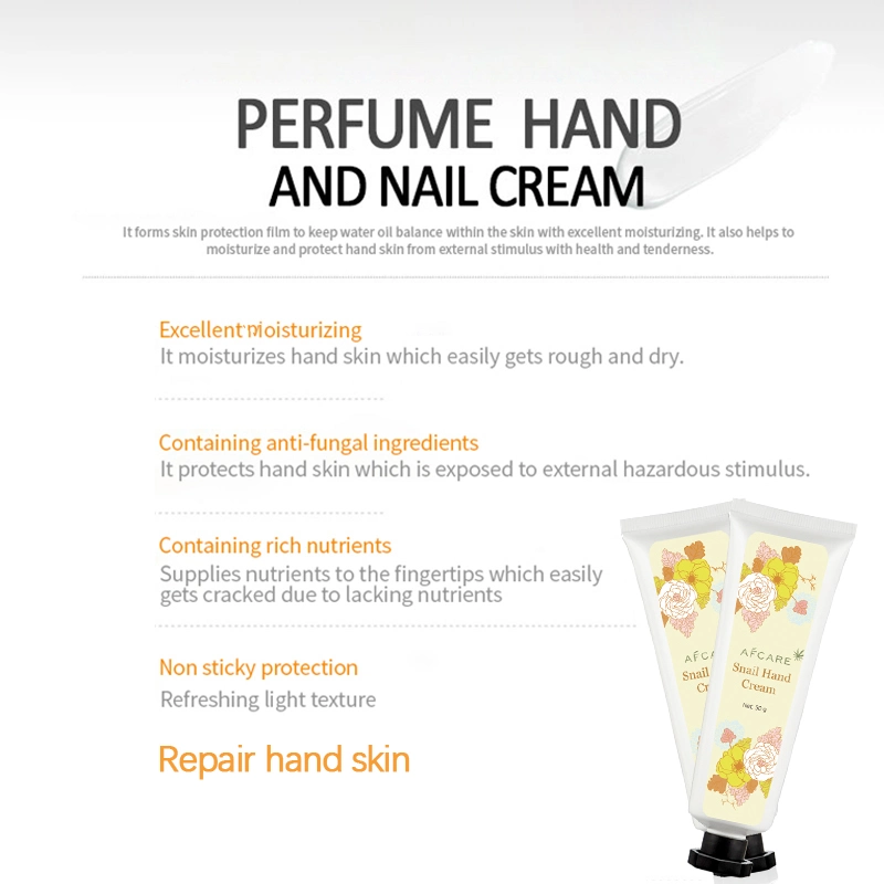 Manufacturer High quality/High cost performance Private Label Best Nourishing Whitening Winter Snail Hand Cream